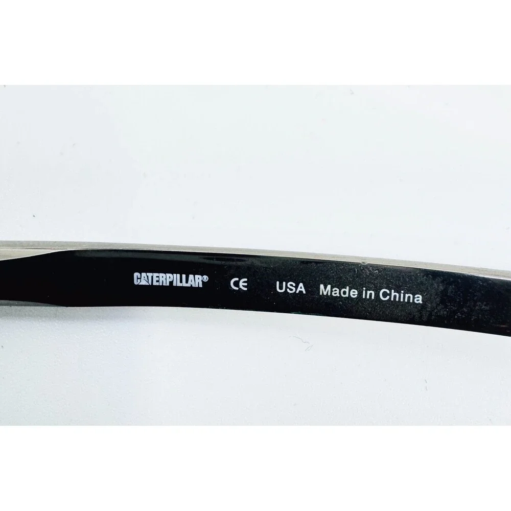 Caterpillar Eyeglasses Mens Black Grey CTO 9005L Rectangular 55-18-140